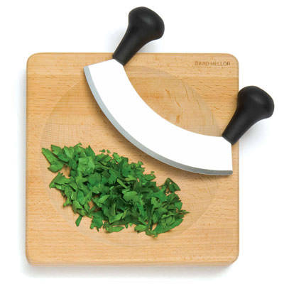 Double handled chopping knives