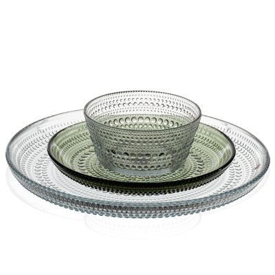 Glass bowls and plates