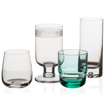 Tumblers, highballs and beer glasses