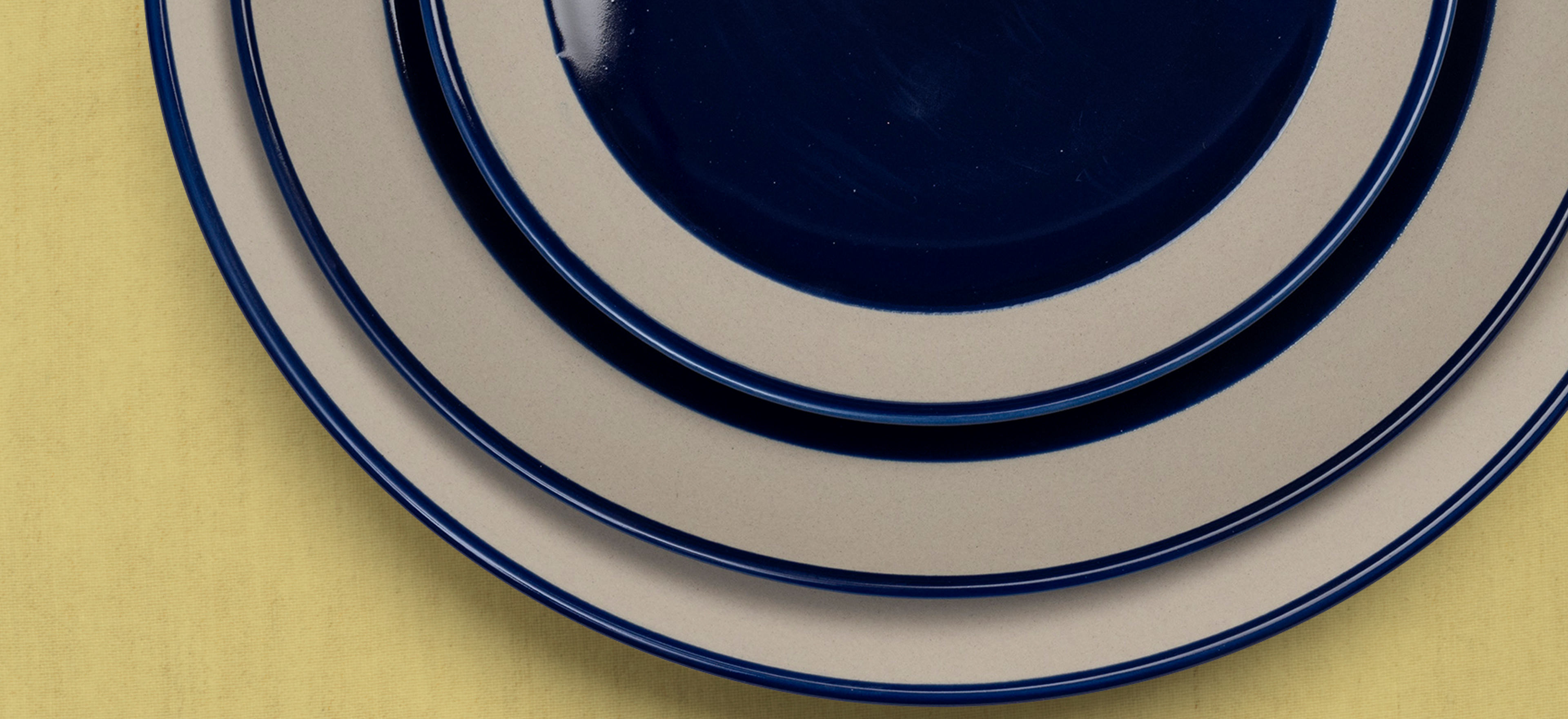 David Mellor coloured stoneware plates.