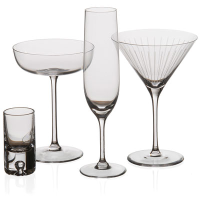 Champagne, cocktail and specialist glasses