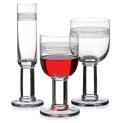 David Mellor Linear glassware