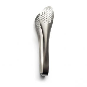 Sori Yanagi perforated stainless steel tongs