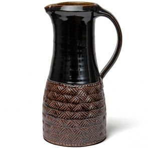 Leach Tenmoku glaze extra large jug