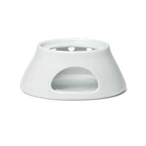 French Porcelain sauce boat warmer stand