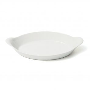 French Porcelain small oval eared baker 20.3cm