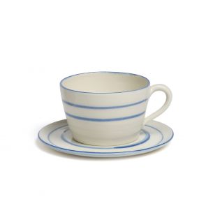 Soendergaard stripe coffee cup and saucer 15cl