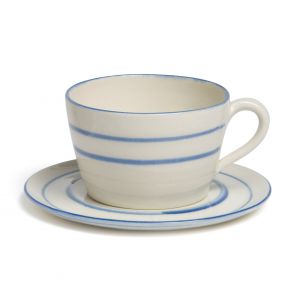 Soendergaard stripe breakfast cup and saucer 35cl