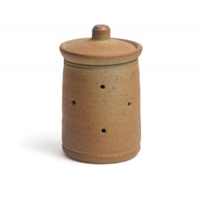 John Leach garlic pot