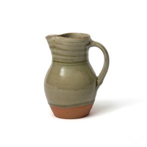Nick Membery green glaze milk jug 35cl