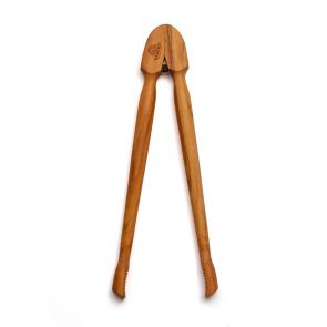 Olivewood serving tongs 25cm