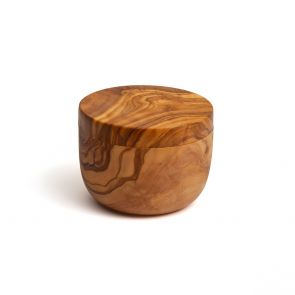 Olivewood salt pot 9.5cm