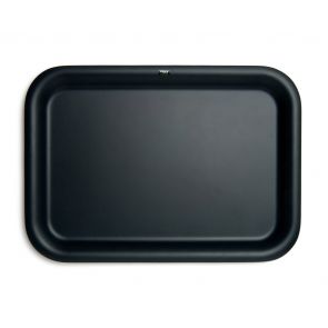 David Mellor charcoal grey willow plywood tray