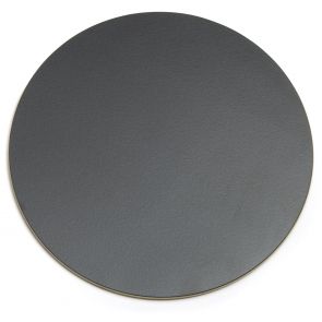 David Mellor grey-black round place mat 29.5cm
