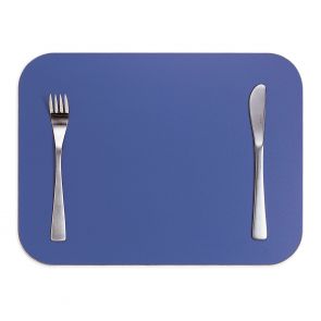 David Mellor blue rectangular place mat 39.5 x 29.5cm