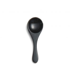 Buffalo horn black salt spoon 6cm