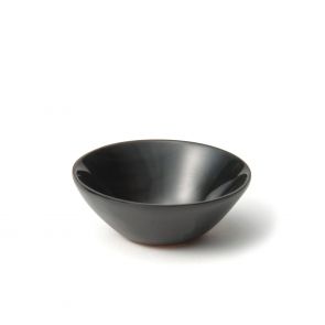 Buffalo horn black salt bowl 6cm
