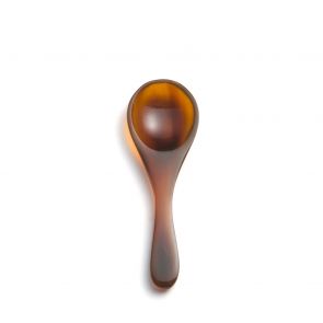 Buffalo horn flame salt spoon  6cm