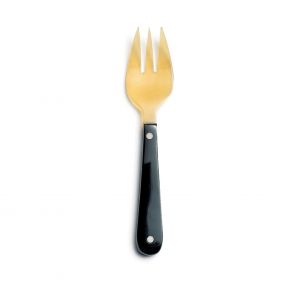 Buffalo horn black/natural chunky fork 12cm