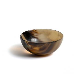 Buffalo horn small round bowl 10cm