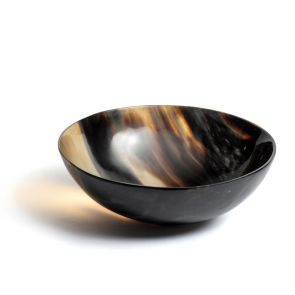 Buffalo horn large round bowl 20cm