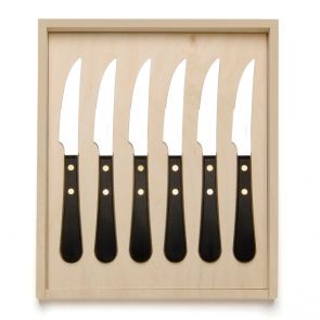 David Mellor Provençal black steak knife set