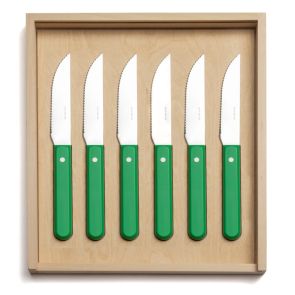 Pavilion green steak knife set