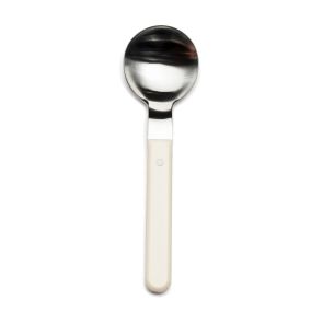 Pavilion white serving spoon