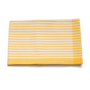 Swiss yellow stripe kitchen towel