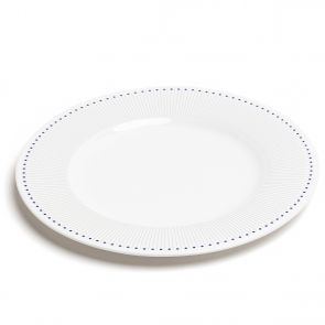 David Mellor ‘Deco’ fine bone china plate 27cm, cobalt