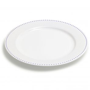David Mellor ‘Deco’ fine bone china serving plate/under plate 30.5cm, cobalt