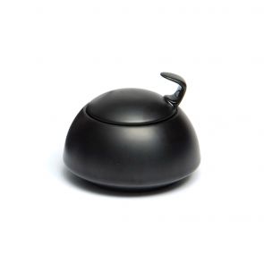 TAC black lidded sugar bowl 20cl