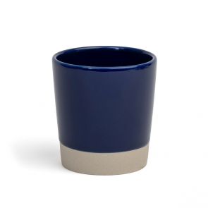 David Mellor blue stoneware beaker 25cl 