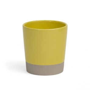 David Mellor yellow stoneware beaker 25cl 