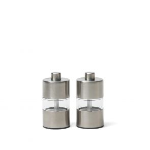 Individual salt & pepper grinders, pair