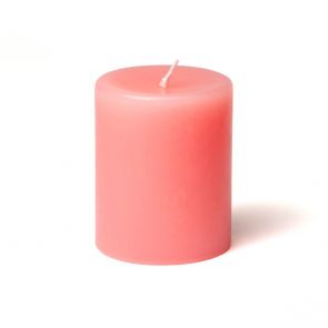 Pillar candle pink 7.5⌀ × 10cm