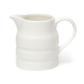 Large white china churn jug 1.1lt