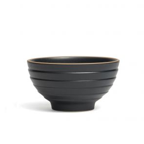 Montefeltro Ziggurat black bowl 14cm