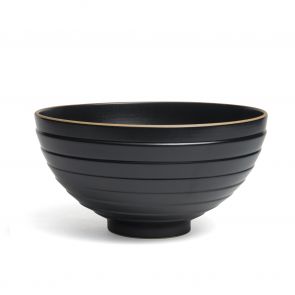 Montefeltro Ziggurat black bowl 20cm