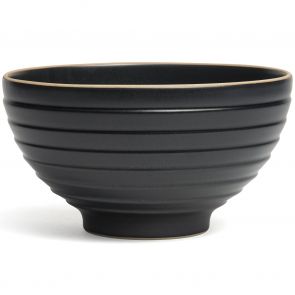 Montefeltro Ziggurat black bowl 29cm