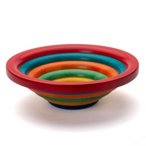 Manzoni Pietro multicolour banded bowl 34cm