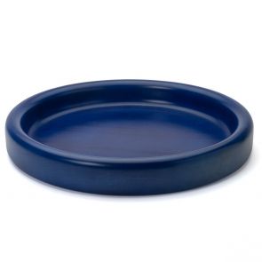 Manzoni Pietro blue low fruit bowl 42cm