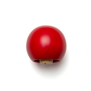 Domed red bottle stopper