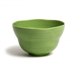 Gozan green deep bowl 13.5cm