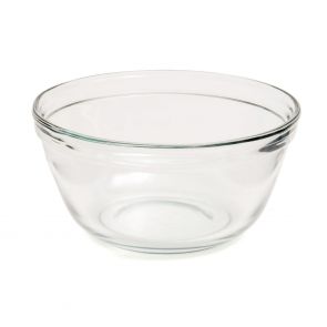 Glass mixing bowl 22cm
