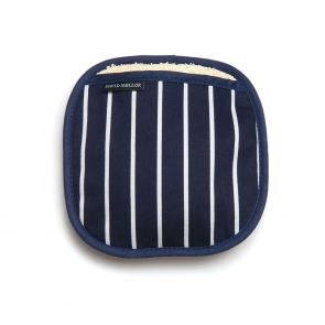 David Mellor butchers stripe pot holder