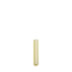 Ivory church candle, 15cm height with 3cm base