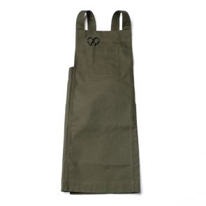 Kistikari green cross-back cook’s apron 