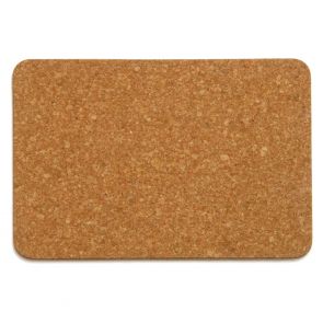 Natural cork rectangular mat 30cm
