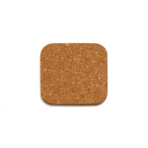 Natural cork square coaster 10cm